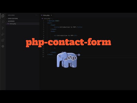 Creating a PHP Contact Form