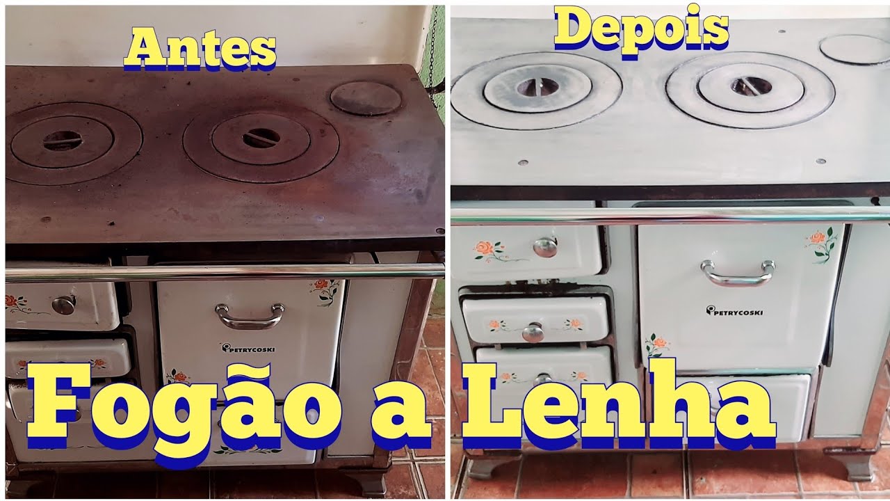 Como tirar ferrugem do fogão a lenha | Como limpar fogão a lenha | Fogão a lenha é bom Ela Bela