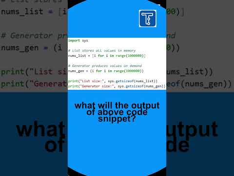 "List vs Generator in Python: The Memory Shocker!