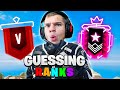 Guessing Your Rank In Rainbow Six Siege