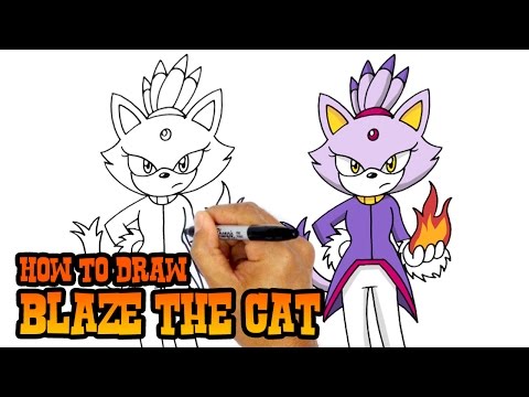 YouTube video about: How to draw blaze the cat?