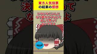 【東方人気投票2026】東方人気投票の結果の感想【ゆっくり茶番】 #shorts #ゆっくり茶番 #東方project人気投票2026 #東方人気投票 #ゆっくり解説 #古明地こいし