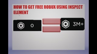 How to get fake robux using inspect element
