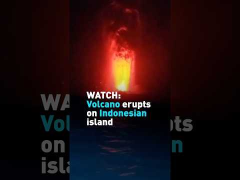 WATCH: Volcano erupts on Indonesian island