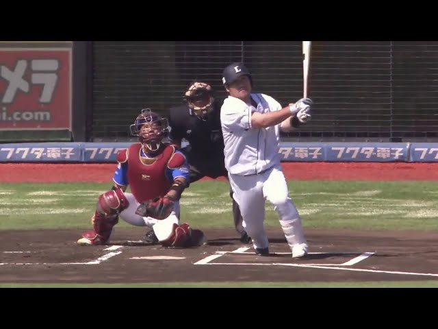 【1回表】今日も初回に先制点‼ ライオンズ・中村 左中間を破る走者一掃2点タイムリー2ベース‼ 2019/9/8 E-L