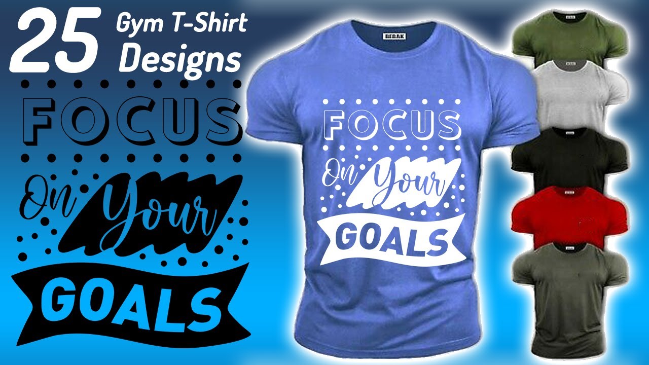 Gym and Workout T-Shirt Quotes Bundle Download In EPS PNG SVG |English| |Photoshop Tutorial|