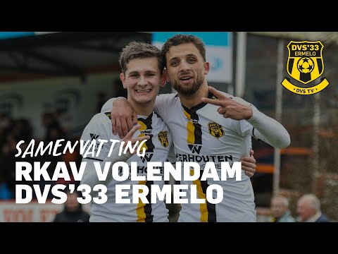 HIGHLIGHTS VAN RKAV VOLENDAM - DVS'33 ERMELO | Derde Divisie | Korte Samenvatting
