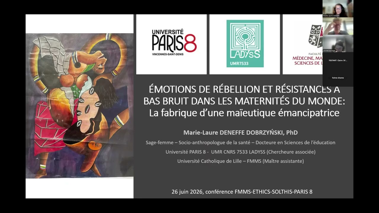 Webinaire "Vers des pratiques féministes et décoloniales du soin et de la formation" - ETHICS-FMMS