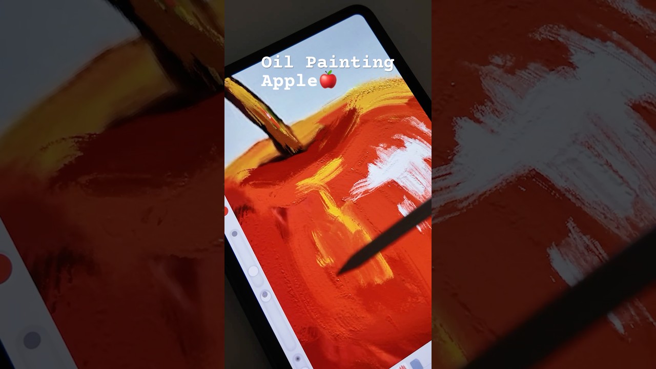 リアルすぎるりんごを描く🍎Apple Oil Painting