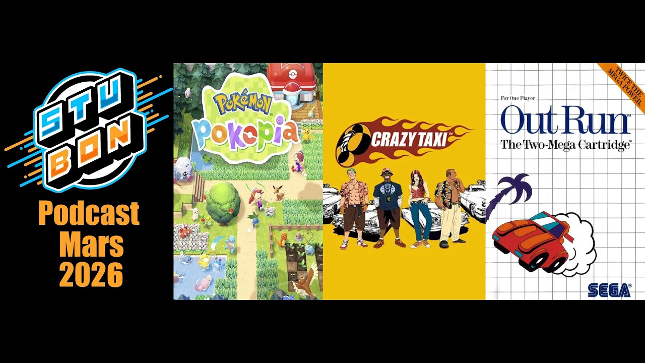 Pokémon Pokopia, Crazy Taxi, Out Run - Podcast Mars 2026