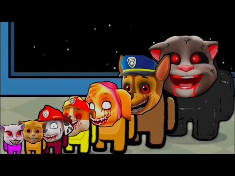 (PAW Patrol.EXE and Talking Tom.EXE) Mini Crewmate has a Mini Crewmate - Among Us