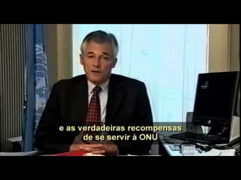 Boas-vindas de Sergio aos novos trabalhadores da ONU (2002)