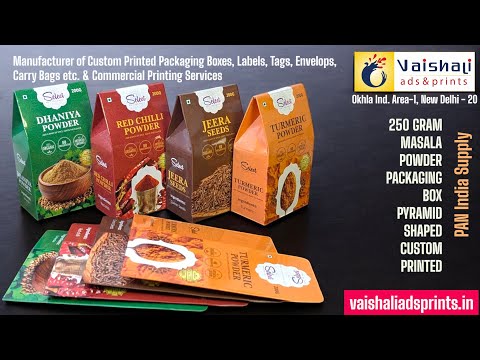 Masala Powder Packing Box 250 gm