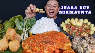 Download lagu ENAK DAN NIKMAT ⁉️ MAKAN SAMBEL BEBERUK IKAN PEDAS LALAPAN JENGKOL MENTAH IKAN ASIN KRIUK KENCUR  mp3