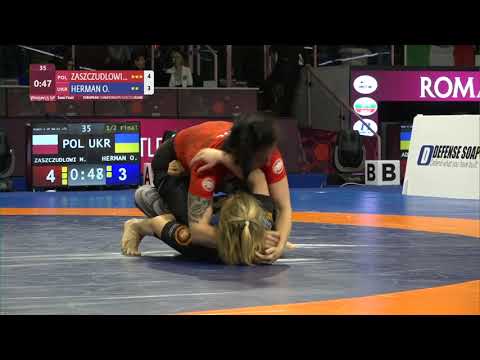 1/2 Women's GP No-Gi - +71 kg: M. ZASZCZUDLOWI (POL) v. O. HERMAN (UKR)