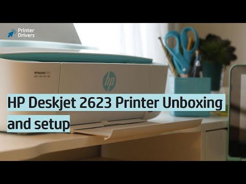 HP Deskjet 2632 printer Unboxing | dj2632 ink cartridge installation setup