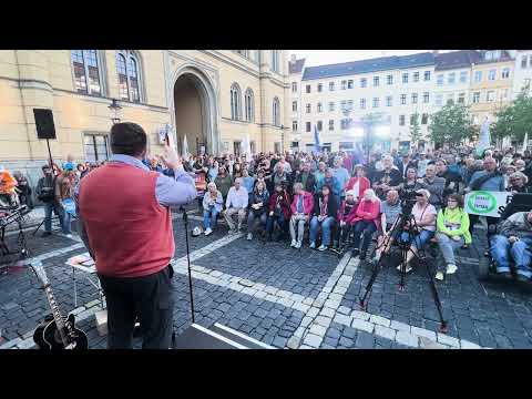 Montagsspaziergang in Zittau mit Lars Hünich AfD