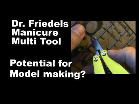 YouTube thumbnail for manicure multi-tool model-making sprue video