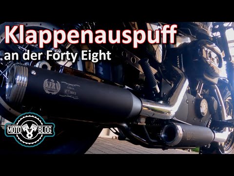 Klappenauspuff an der Sportster Forty Eight | Montage & Soundcheck [KERN]