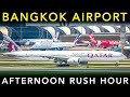 BANGKOK SUVARNABHUMI AIRPORT Plane Spotting Afternoon RUSH HOUR Takeoff Landing