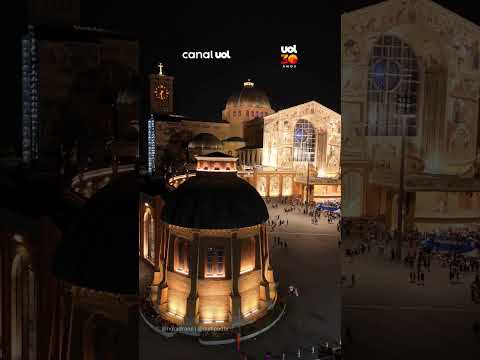 Veja imagens aéreas da Basílica de Aparecida, que em 12 de outubro receberá milhares de fiéis