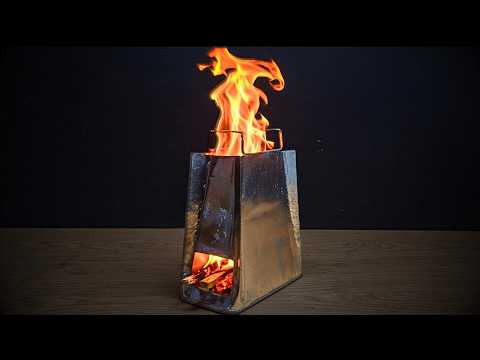 Power outage? Build This Emergency HOBO Stove from an Oil Can!