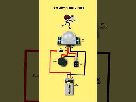 Burglar Alarm Circuit | Security alarm diagram