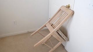 How to Block a Door With a Chair Backwards