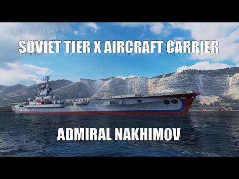 Soviet Tier X Aircraft Carrier Admiral Nakhimov - Gameplay