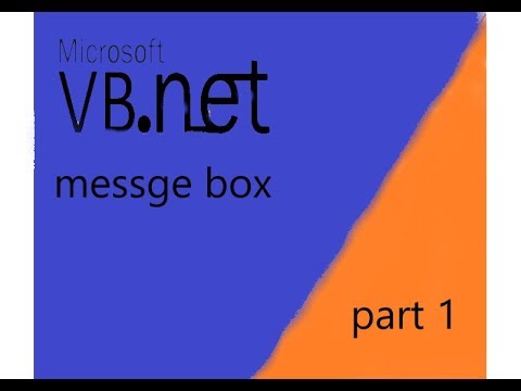 Visual Basic Message Box Tutorial Part 1