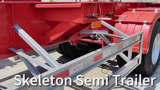 بيع العربات نصف المقطورة شاحنة مسطحة skeleton 3 axles 12 meters 40ft container - صورة 4 | Autoline جديدة العربات نصف المقطورة شاحنة مسطحة skeleton 3 axles 12 meters 40ft container | صورة 4 - Autoline