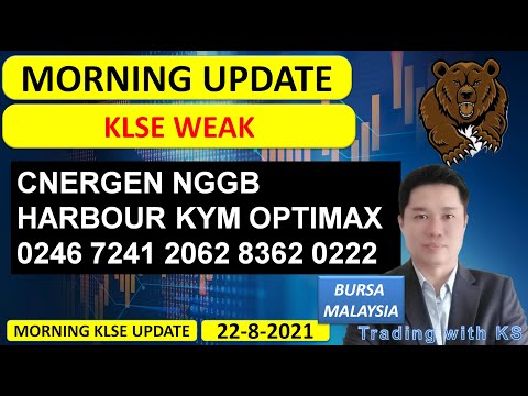 Morning KLSE BURSA Update - 22-8-2022 💥KLSE WEAK💥CNERGEN NGGB HARBOUR KYM OPTIMAX