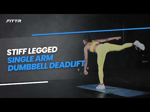 Stiff Legged Single Arm Dumbbell Deadlift