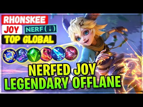 Nerfed Joy Legendary Offlane Build [ Top Global Joy ] Rhonskee - Mobile Legends Emblem And Build