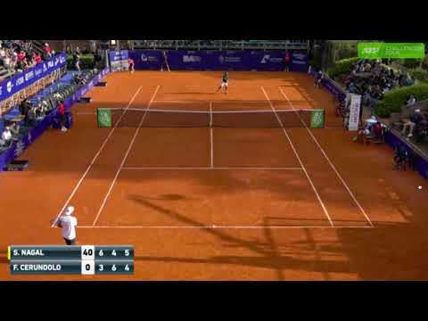 Sumit Nagal vs Francisco Cerundolo - Match Point from ATP Buenos Aires Challenger QF
