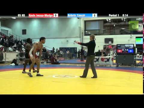 65 KG CR1 - Kevin Iwasa Madge (Canada/Guelph WC) vs. Bebeto Yewah (Minnesota Storm)