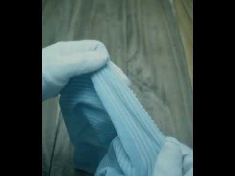 Stripe Blue Natural Indigo Dyed 62 GSM Handwoven Fabric — video