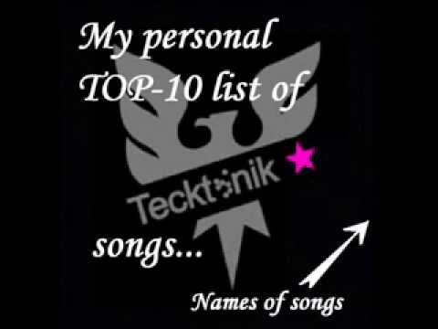My personal tecktonik/ electro/ techno dance music top 10 playlist
