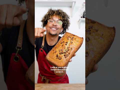 How to make Banana Bread😝  #bananabread #bakingtutorial