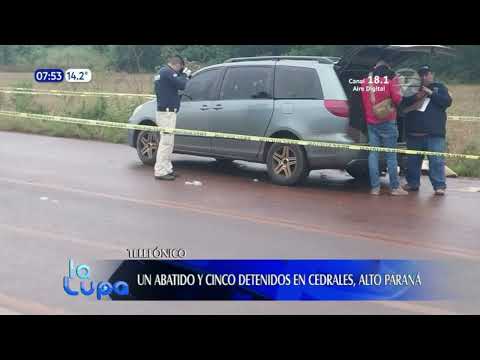 Un abatido y detenidos tras enfrentamiento en Alto Paraná