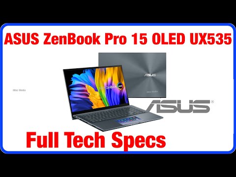 ASUS ZenBook Pro 15 OLED UX535 Tech Specs