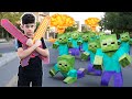 100 Zombies vs 1 Player | Jason in Minecraft Animation