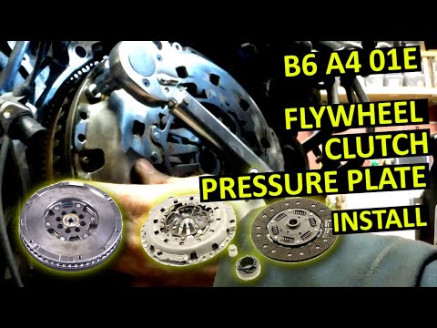 B6 A4 3.0 AVK Dual Mass Flywheel Clutch and Pressure Plate Install