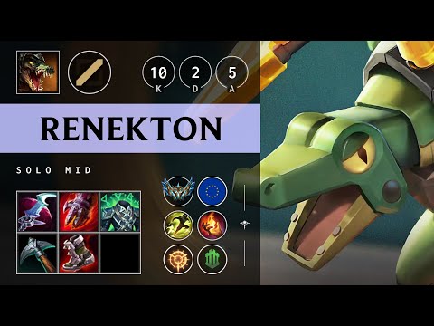Renekton Mid vs Yone - EUW Challenger Patch 25.S1.2