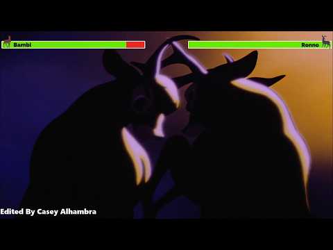 Bambi vs. Ronno with healthbars