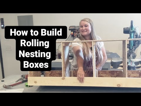 How to Build Rolling Nesting Boxes for Chicken's