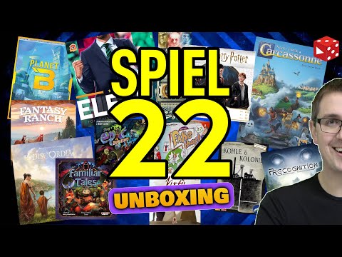 Live Unboxing: SPIEL 22 Neuheiten von Asmodee + Eleven + Discordia + Strohmann Neuheiten & mehr!