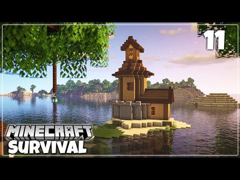 Medieval Lighthouse Island Build - Minecraft 1.16 Survival Let's Play