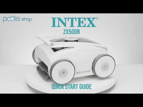 Intex Robotic Pool Cleaner Krystal Clear ZX500R | Unboxing & Quick Start Guide| Pools.shop