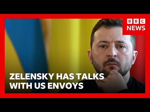 澤倫斯基總統與美國特使會談後讚揚「新和平想法」！| BBC (Ukraine's President Zelensky hails 'new ideas' on peace after talks with US envoys | BBC News)